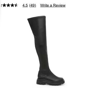Steve Madden Over the Knee Boots - Black Size 9